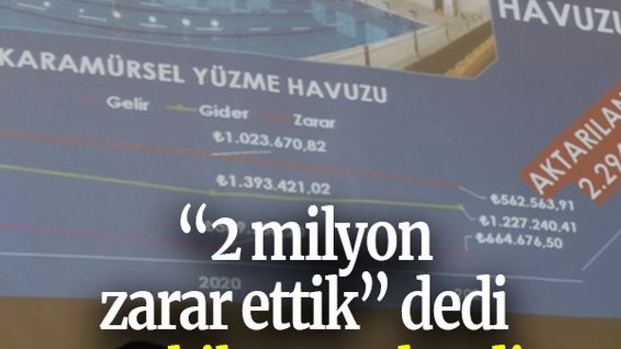 “2 milyon zarar ettik” dedi teşkilata seslendi